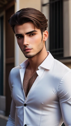 Realistic handsome in leather jacket