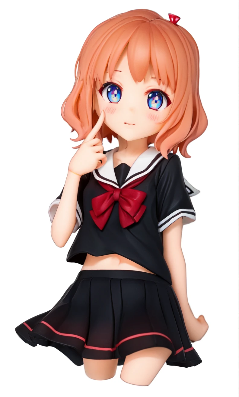 A very cute 11-year-old girl in summer outfit
