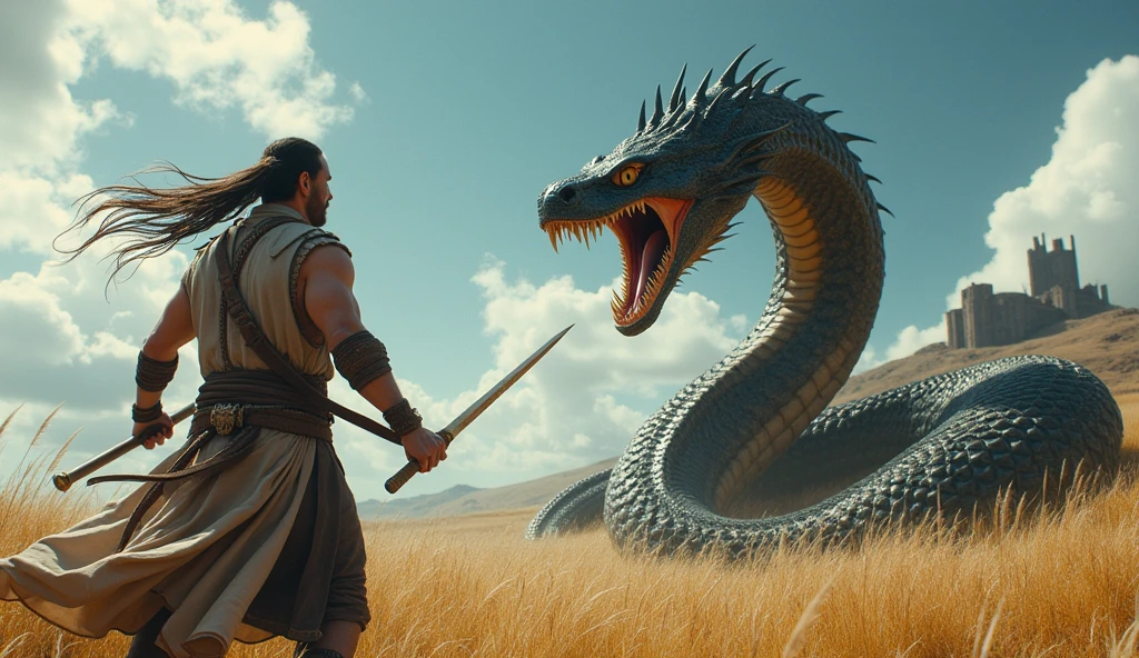Create Khal Drogo from Game of Thrones by sharing with his imposing dragon
