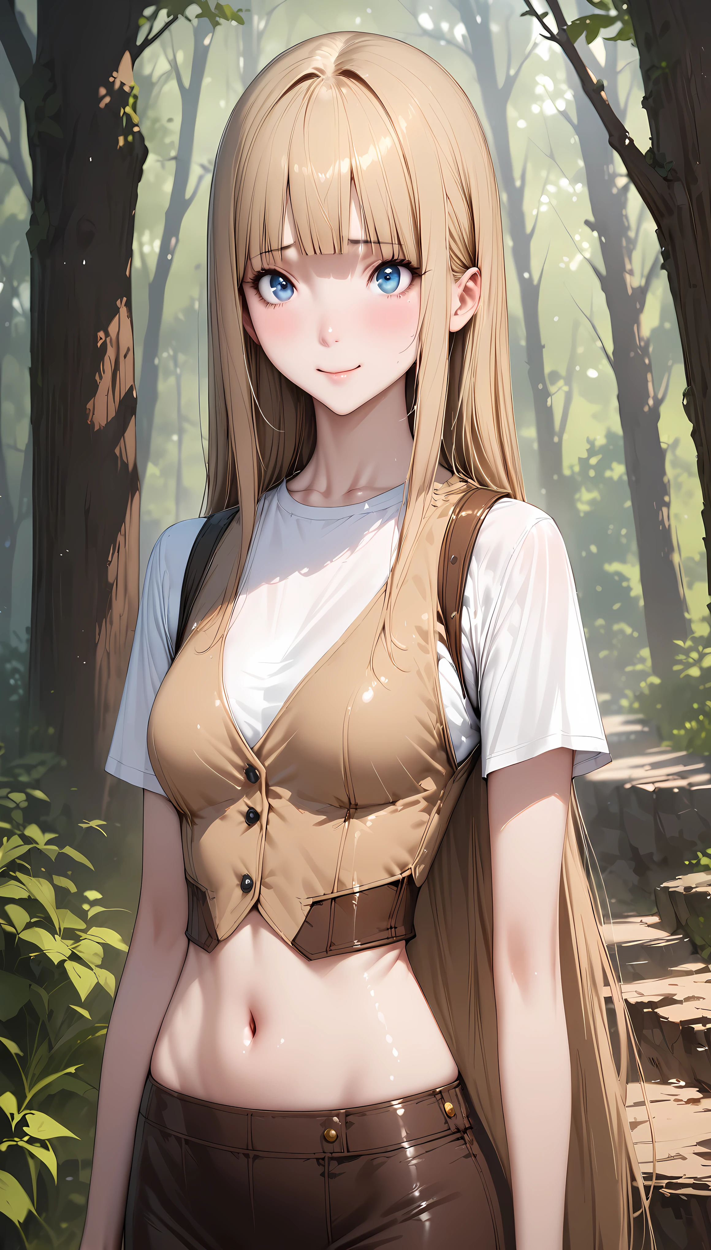 ((medium breast, tomboy girl, small head)), daylight, sunlight, (chiseled abs : 1.1), (perfect body : 1.1), (long straight hair : 1.2), collar, chain, full body shot, crowded street, wearing tight tanktop, jeans jacket, ((shorts)), (extremely detailed CG 8k wallpaper), (an extremely delicate and beautiful), (masterpiece), (best quality:1.0), (ultra highres:1.0), beautiful lighting ,perfect lightning, realistic shadows, [high res], detailed skin, ultra-detailed