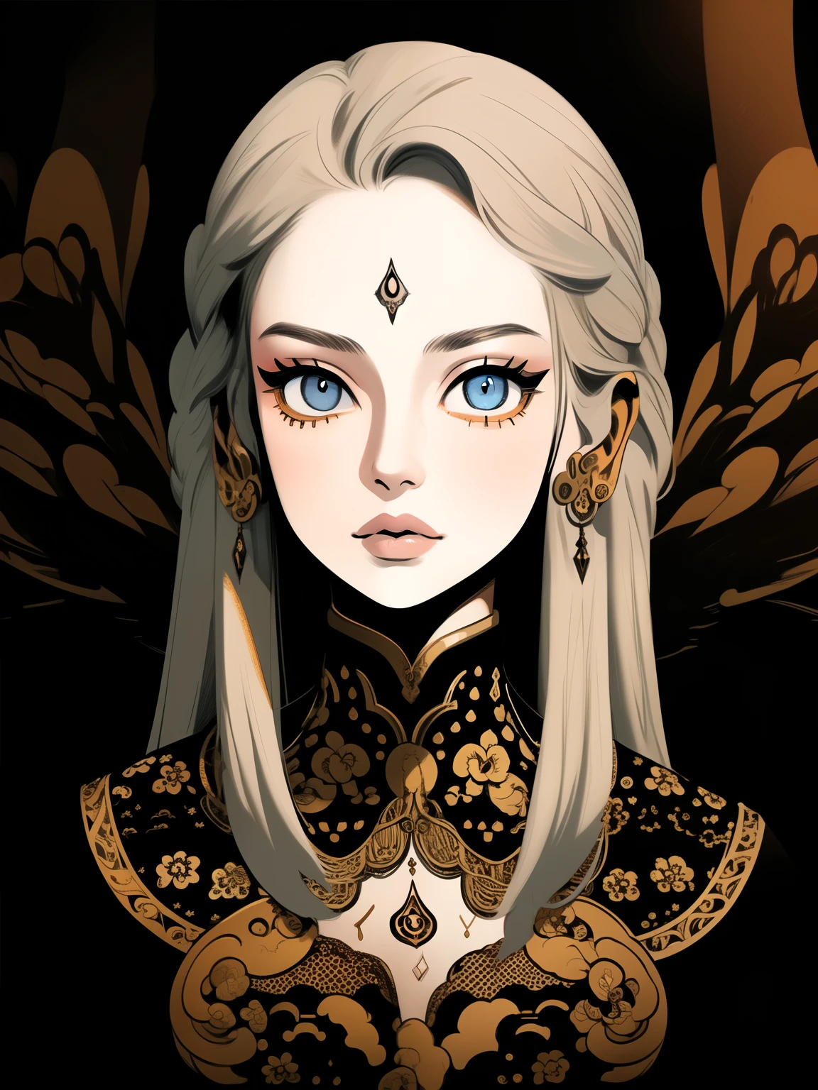 masterpiece,best quality,1girl,cat,long sleeves,detailed eyes,detailed face,beautiful detailed lips,long eyelashes,beautiful detailed portrait,intricate detailed clothing,highly detailed background,dramatic lighting,warm color tones,cinematic composition,ethereal atmosphere,fantasy art style
