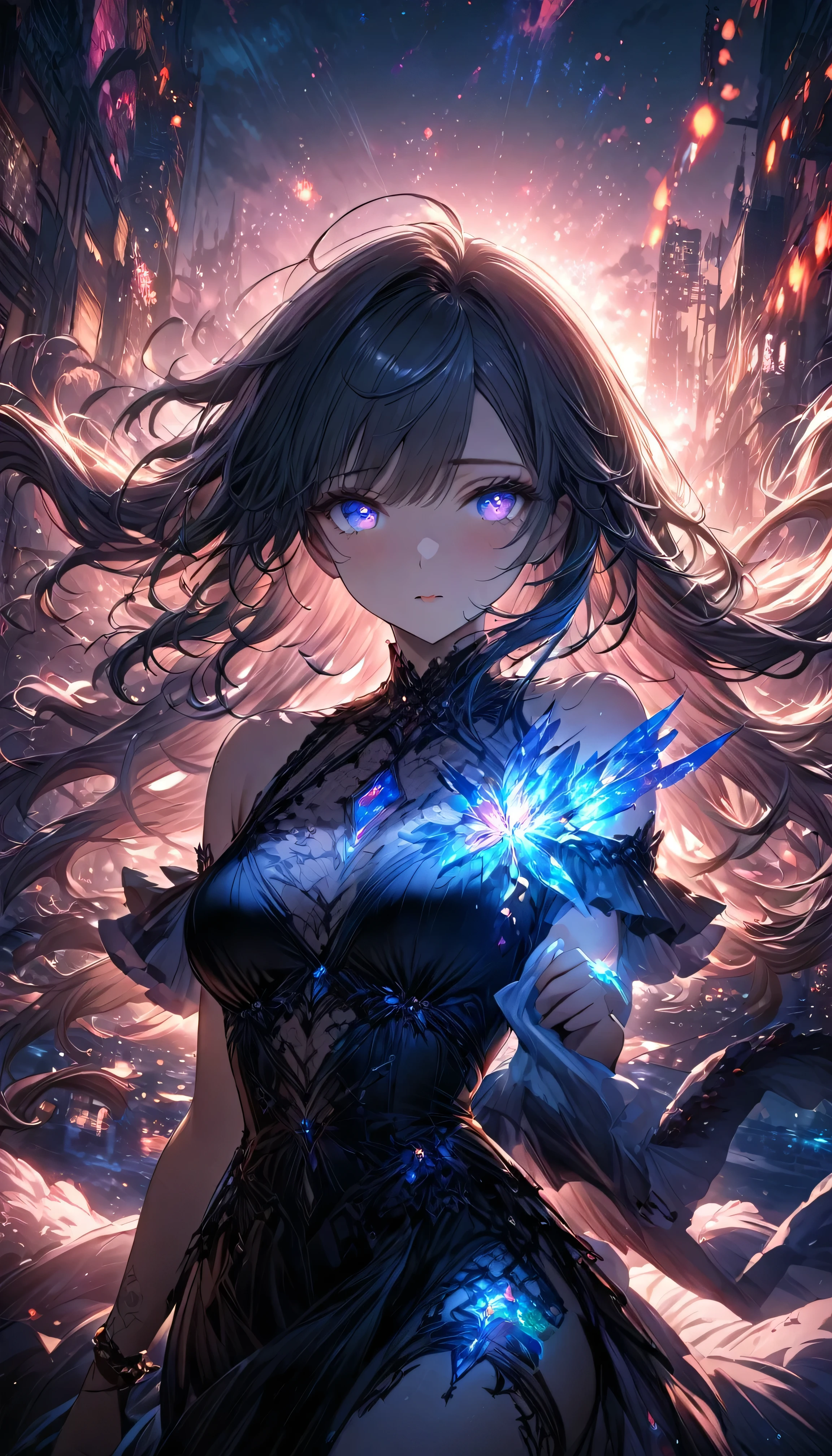 tmasterpiece,Best quality at best, High quality, (A dark invisible creature，It has a deep blue glow and black eyes，Surrounded by darkness:1.2), (Darkness:1.2), abyssal, award winning photography, Depth of field, hdr, Extremely detailed，Trends on ArtStation，Trends on CGSociety，复杂，high detal，