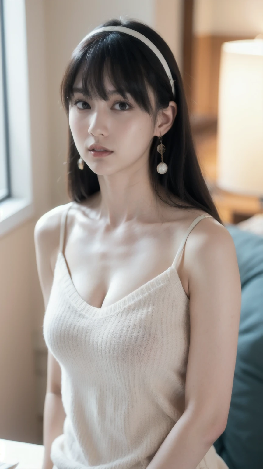 One girl, solo, most beautiful photo, complex, high detail, sharp focusing, dramatic, {{{{{photo}}}},
short torso, {{{very long legs}}}, {{{very thin waist}}}, {{{very small waist}}}, {{very large breasts}},
{{{Different Clavicles}}},
{{{White skin}}}, {{{Light brown hair}}},
{{{{{Very small head}}},{{30 years old}}, waistshot, {{{{Emotionless face}, {{{Viewer}, {{{Chest Height View}, {{{White Tube Micro Mini Dress}}, {{{Body Conscious Dress}, {{{Sleeveless dress with cleavage fully exposed and neckline plummeted}}}, Elongated white choker