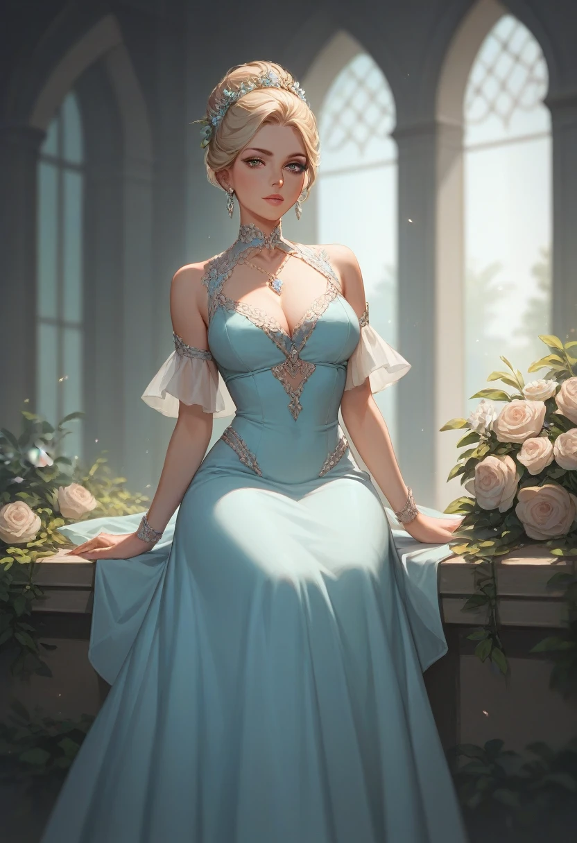 score_9, score_8_up, score_7_up, beautiful female .long Polite dress