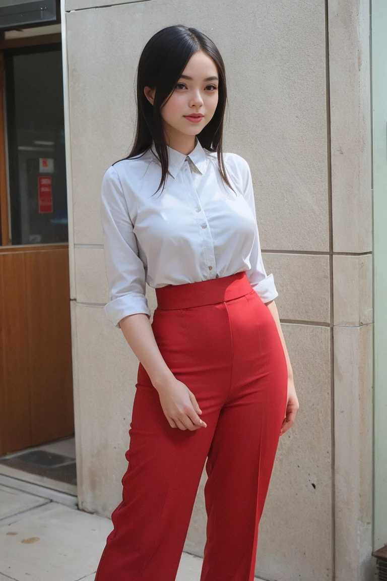 Beautiful Young Female ,Polite clothes