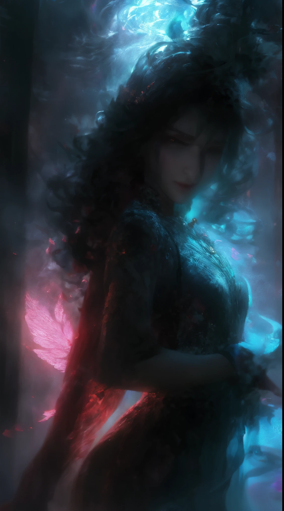 （Solo:1.4）（small breasts:1.4）（Full body photo:1.4）(((Masterpiece))), (((Best quality))), ((Ultra-detailed)),(Highly detailed CG illustration), ((An extremely delicate and beautiful)),Cinematic light, Create stunning fantasy artwork，Imitate the style of the genre masters of the day. The work should contain elements of mythological fantasy and fairy tale fantasy，And with a fantastic rainbow accent. ((Use the rainbow as the primary color scheme.)) The character in the work is a delicate but strong petite character，Has an aura of mystery and magic， (Beautiful translucent rainbow wings). Pay close attention to intricate facial features, For example, mesmerizing eyes，Bright colors and bold shadows. The character's clothes should be designed with gossamer feathers, Silk, Amazing embroidery, and subtle iridescent details. merging (((Translucent rainbow))), Dreamy colors, Dynamic lighting, and detailed background elements，Create a sense of awe and immersion. These include colorful flying magic birds and jewel-colored rainbow butterflies that emit magical halos. Consider the latest trends asy art, such as incorporating unique lighting effects, Explore dynamic and engaging composition techniques, And try a unique color palette. Take inspiration from top artists on ArtStation and Midjourney. camera: Choose an angle that highlights the beauty of your character，Enhance the magical majesty of the artwork. lighting: Use atmospheric lighting technology to create depth and atmosphere. Resolution: Aim for high-resolution artwork，to showcase intricate detail and clarity. Artistic inspiration: Get inspiration from popular artists on ArtStation, Explore different styles,