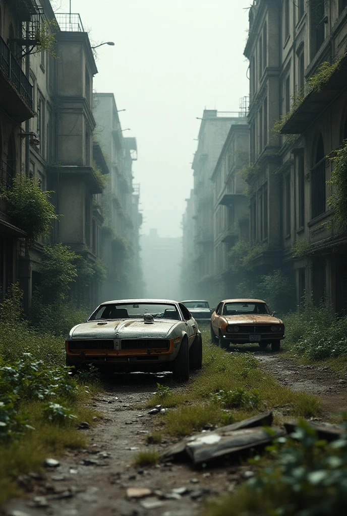 I want you to create a picture that has a lot of abandoned Lamborghini