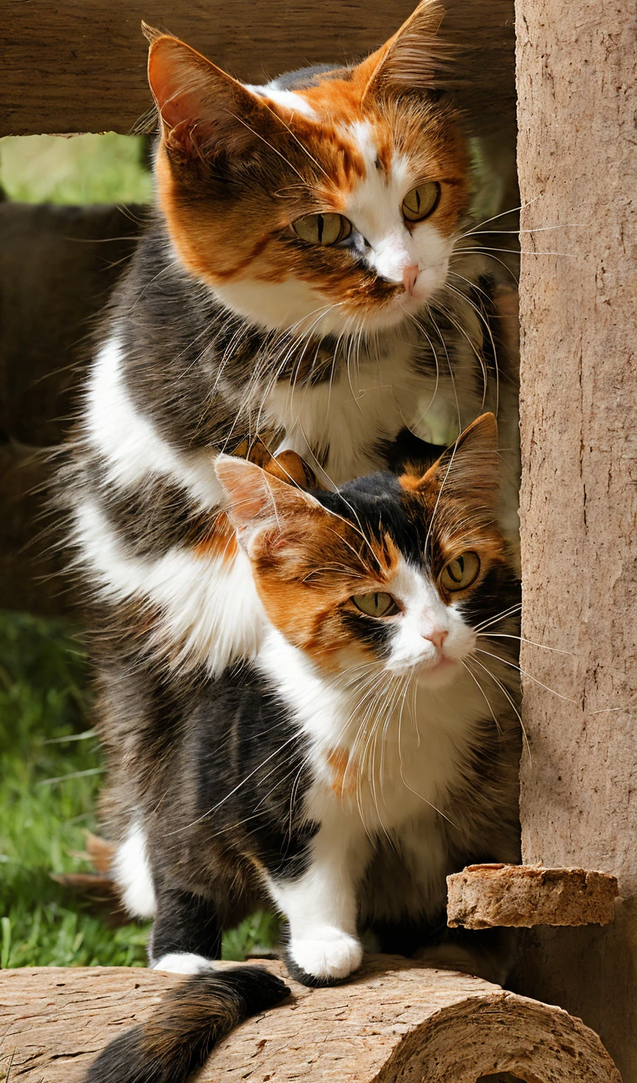 calico,Play with the cat tower