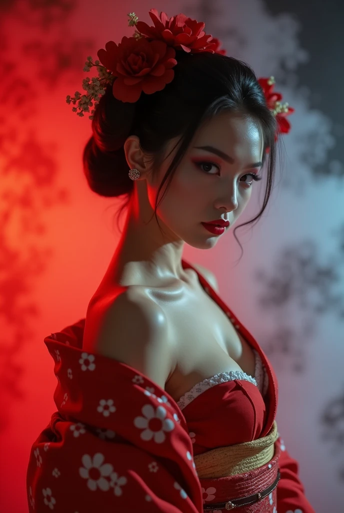 # Import necessary libraries
from stable_diffusion import StableDiffusionPipeline
import torch
from PIL import Image
# Load the Stable Diffusion model
pipe = StableDiffusionPipeline.from_pretrained("stable-diffusion-v1-4")
# Define the prompt
prompt = (
"A stunning Latin-Romani woman, around 4, standing confidently in an elegant Japanese tea room. She wears sensual red lingerie made from layers of silk and roses in varying shades of red, from deep crimson to light coral, "
"covering her body in an artful and suggestive manner. Her hair is intricately braided with a Bitcoin symbol hairpin, and she gazes seductively at the camera, holding a traditional Japanese fan decorated with Bitcoin and Japanese flag motifs. "
"The fan is partially covering her face, leaving only her eyes visible, which have a knowing and playful expression. Behind her, the room is adorned with traditional Japanese elements such as tatami mats, shoji screens, and a low wooden table set for tea, "
"but with a modern twist: a digital display shows live Bitcoin trading charts on the wall, seamlessly blending the old and the new. The lighting is soft and warm, casting gentle shadows that highlight the intricate details of her attire and the textures of the room. "
"The color palette is rich, featuring reds, golds, and natural wood tones, creating a harmonious and inviting atmosphere. In the corner, a small Bitcoin symbol is subtly integrated into the design of a traditional Japanese scroll hanging on the wall. "
"Her stance is confident, with one leg slightly forward, emphasizing her poise and the elegance of the scene. The overall mood is one of allure, sophistication, and the blending of tradition with modernity, all while subtly promoting the importance of safety in trading."
)
# Configuration settings
clip_guidance_scale = 30 # Strong guidance to focus on the interplay of traditional Japanese elements and modern Bitcoin themes
hr_scale = 3.5 # High resolution to captu