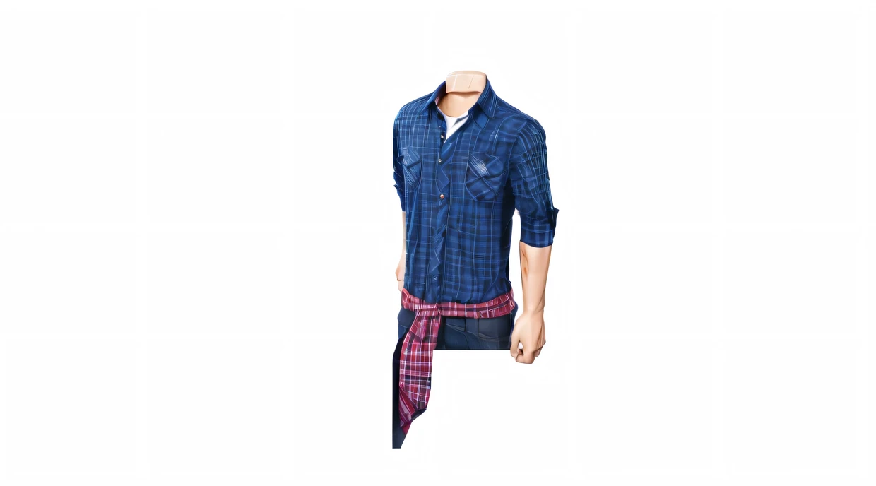 arafed man in a plaid shirt and a beanie standing in front of a black wall, wearing a flannel shirt, flannel, wearing plaid shirt, mid shot portrait, wearing a plaid shirt, lumberjack flannel, wearing in shirt, plaid shirt, mixed art, edited, detailed image, modern casual clothing, tartan garment, photo portrait, patterned clothing, wearing casual clothing .change into anime character and AI ultra realistic art. Change the background
