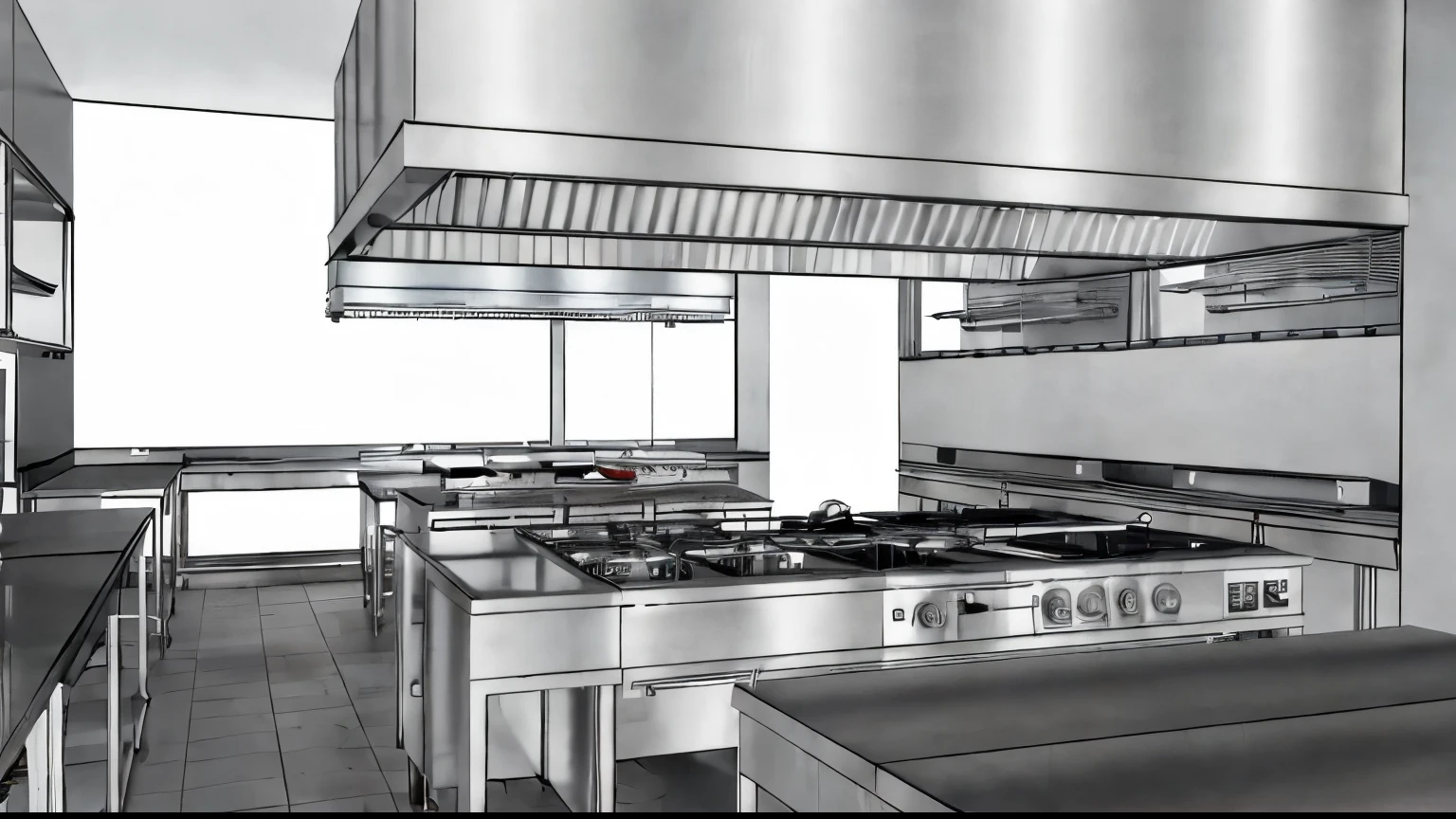 Industrial kitchen, high quality images