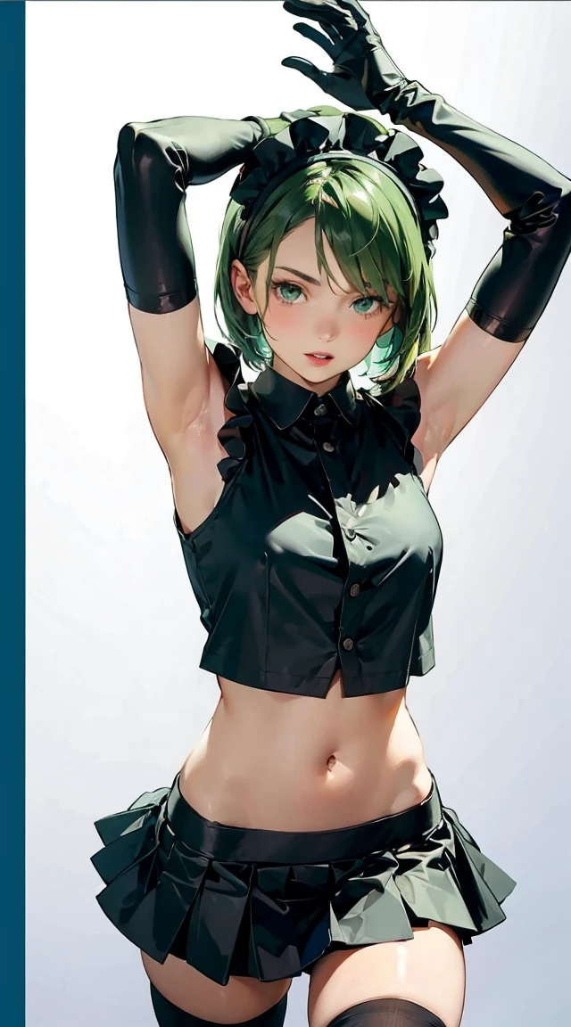(NFSR8k, Highest quality, masterpiece:1.2), Very detailed, (High brightness:1.3), (High Contrast:1.1), (High chroma:1.1), (Anime screenshots:1.20), ((One 120cm tall young girl:1.30)), ((hair ornaments:1.2)), (Hair between the eyes, Green Hair, bangs, Medium Hair), Green Eyes, skin, Front Angle, (((Both sides up:1.10))), ((Beautiful Eyes:1.2)), (cute eyes:1.2), ((Eye on the details:1.5)), cute, (((((Ahegao:1.30, Sticking out tongue))))), (((((Small breasts:1.30))))), (((Puffy nipples:1.1, Nipples visible inside tank top:1.40))), (((((Insemination back sex in a 3L size tank top:1.30))))), ((the body is slim:1.10)), ((blush)), (indoor, Sex Hotels, In bed), ((whole body:1.2)), ((((Keep your hands on the ground:1.20, Keep your knees on the ground:1.20, Spread your legs:1.5, Leaning forward)))), (Shiny skin:1.10), (Oilskin:1.5), ((Basic structure of the human body:1.60)), ((barefoot:1.10))