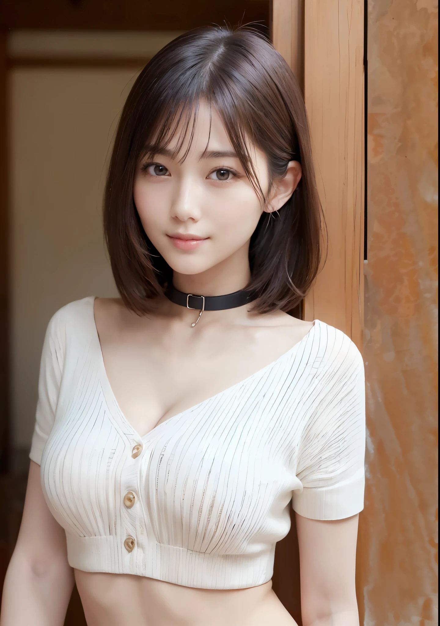 (high resolution:1.5), (masterpiece:1.5), very detailed, best quality, 8k, ((2 girl)), (Cute Japanese woman), cute 24 beauty, (medium breasts:1.5), detailed face, Beautiful and elegant face, cute face, (Round face:1.4), thin lips, natural bangs, arched eyebrows, well-groomed eyebrows, (big eyes with a good balance between the left and right sides), cute eyes, beautiful eyes, beautiful thin nose, beautiful face line, (beautiful skin), medium Hair, (natural bangs:1.5), (looking at the camera with a Gentle smile), smooth skin, fair skin, (Beautiful breasts), (Slender body:1.5), ((Beautiful cleavage)), (Beautiful clavicle:1.5), Gentle smile, (Round face:1.4),