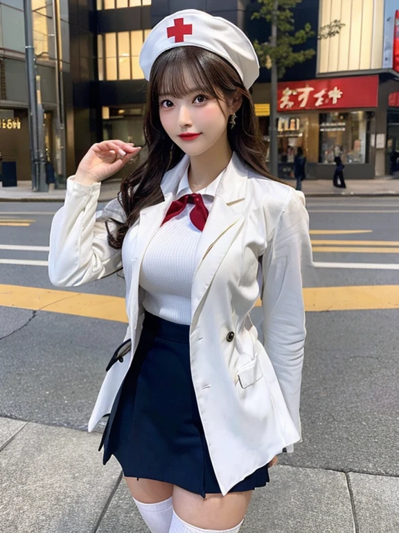 (8k, Ultra-high resolution, highest quality, Tabletop:1.2)、(Natural skin texture、Fine skin、Hyperrealism、Ultra Sharpness)、Intricate details、Depth of written border、Japanese Idols 、Photo of a girl in a uniform blazer, Two beautiful Japanese Girls、 16 years、On the way to class、Walking down the school corridor、wave hands、Gorgeous Japanese Model, Long twin tails、Lovely lady, Japanese Goddess, Gorgeous Young Japanese Woman, Japanese Girls, High school girl outfit、Japanese Girls, Beautiful and sexy woman photos, Beautiful Goddess, Beautiful Japanese high school students, Amazingly cute、Inviting eyes