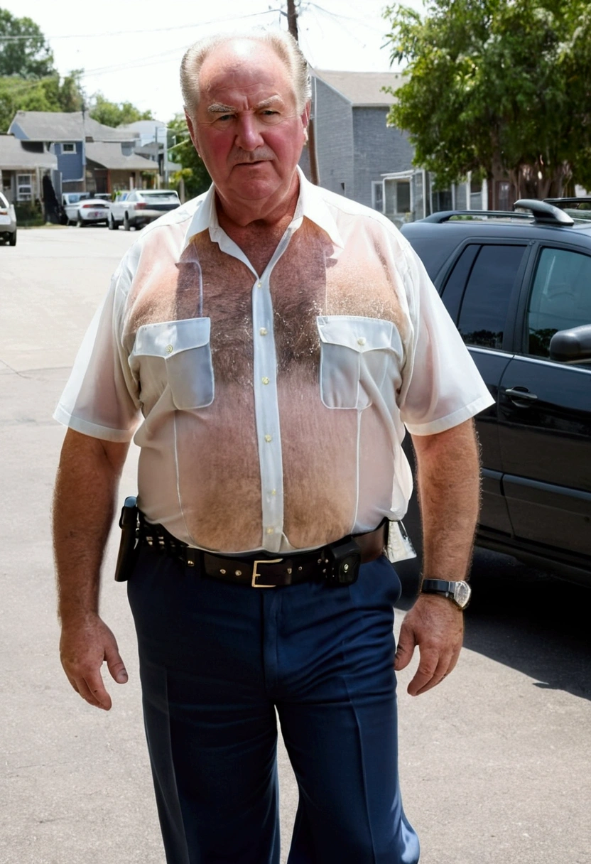 A captivating full-body portrait of a mature, alluring heavy trucker-driver, big penis, clad only in underwear, flaunting a muscular, chiseled physique and a distinct careca Forte hairstyle, showcasing a prominent, hairy groin area. The photograph, a realistic epic masterpiece, is characterized by soft, neutral colors and the intricate, gostoso , complex lighting associated with HDR techniques. The image, creating an atmosphere reminiscent of Art Station, features intricate details, complete with animated shading, enhancing the eerie yet captivating mood.
