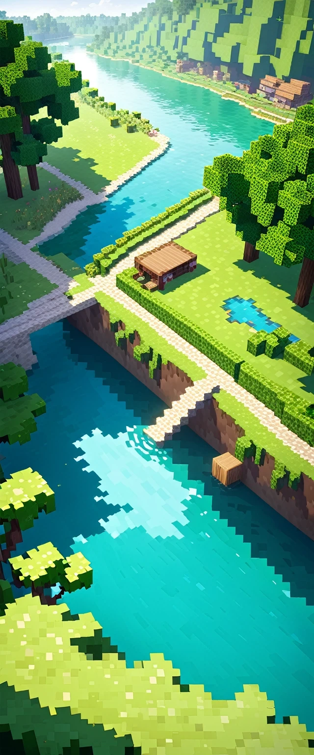 Minecraft , Cozy, river