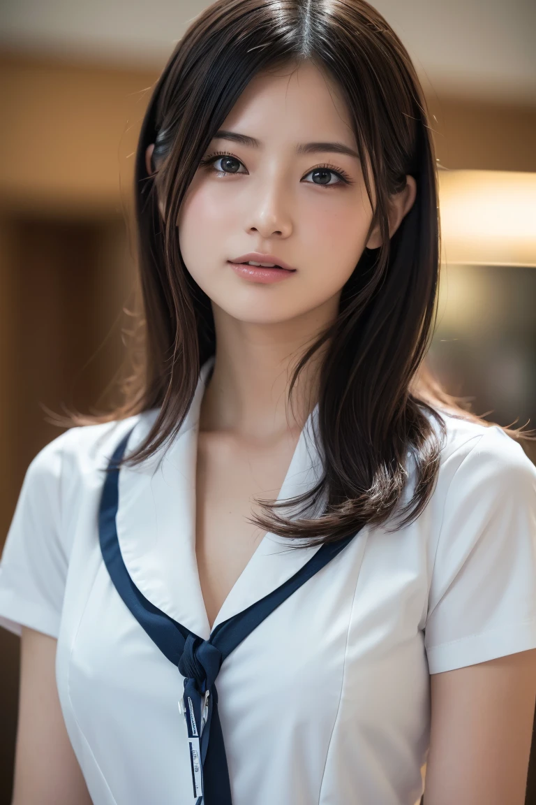 (8k, RAW Photos,Best Quality,  high res:1.1), (超Realisticな:1.4),(Realistic, Realistic:1.3),The beauty of Japan、nurse、nurseコスプレのマッサージ師、(( upper body:1.3))