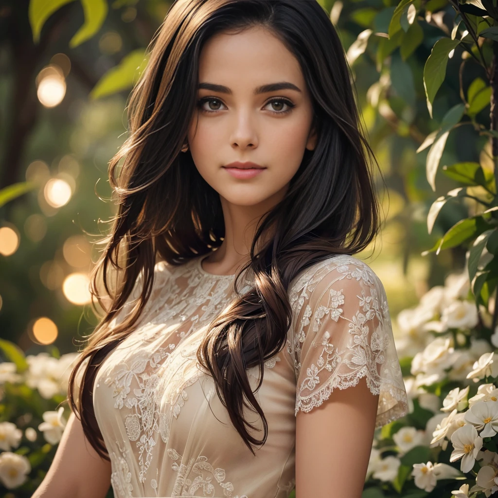 arafed woman in a white dress standing in a bush with flowers, nas flores, mulher nas flores, mulher nua bonita!!!!!!!!!!!!, retrato feminino com flores, foto estilizada, menina leito de flores, mulher linda, bela imagem, flores no cabelo, mulher loira jovem, coberto de flores, surreal mulher jovem bonita, beautiful girl, mulher bonitas, amidst nature