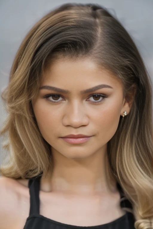 (zendaya:.4), (32k:1.5, Highest quality, masterpiece, Ultra-high resolution), Professional camera work:1.6, Highly detailed skin and face textures:1.3, Captivating portrait:1.2, Very accurate, Very detailed, 1 adult female, ((action pose1.4)) Incredibly slim body, sense of loss, Sadness, Expressions of sadness,  Small face, ((long blond hair:1.3)), (medium shot), ((black dress:1.3)), ((portrait shot)),