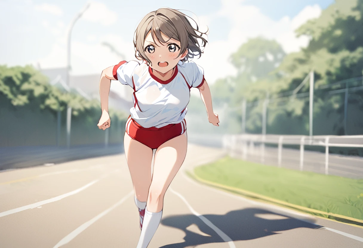 1 girlGirl love live Watanabe You gym uniform buruma  Running