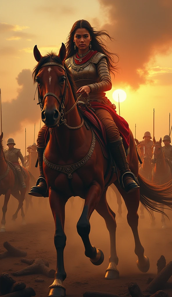 On a vaIn this grand ancient battlefield, the ancient army engaged in intense combat with war chariots rushing forward and ancient warriors wielding swords and engaging in fierce battles. Blood splattered, weapons and armor were broken, and battle flags fluttered in the wind, symbolizing victory and glory. The war chariots charged forward, causing the ground to shake and metal sounds to ring out like thunder, stirring the enthusiasm of the warriors.The entire battlefield was filled with swords, blood, and flesh flying around. The warriors fought with all their might, exchanging their lives and blood for the victory of this war. The dust and smoke on the ground spread, and with each sword and explosion, the entire battlefield became even more majestic. However, the cost of the war was tragic, with countless soldiers falling on the battlefield, and their sacrifice was etched into the glorious history of the nation. hdr, (photorealism, masterpiece quality, best quality), pureerosface_v1,