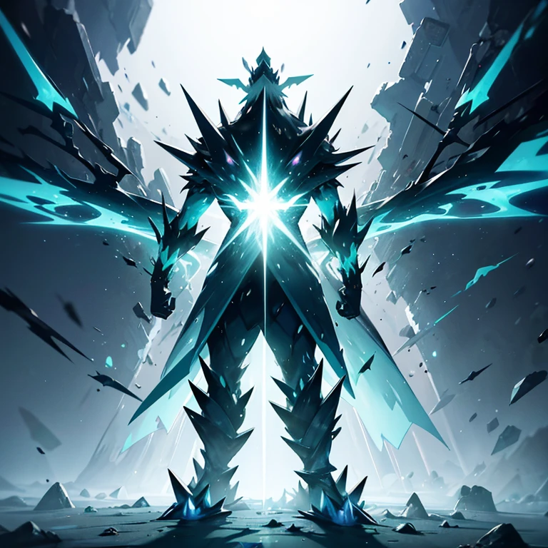 iced electric dragon style ant hill, with some lightning visual effects, glowing, fantasy, 3D, Hd, HdR, 4k upscale v--4.