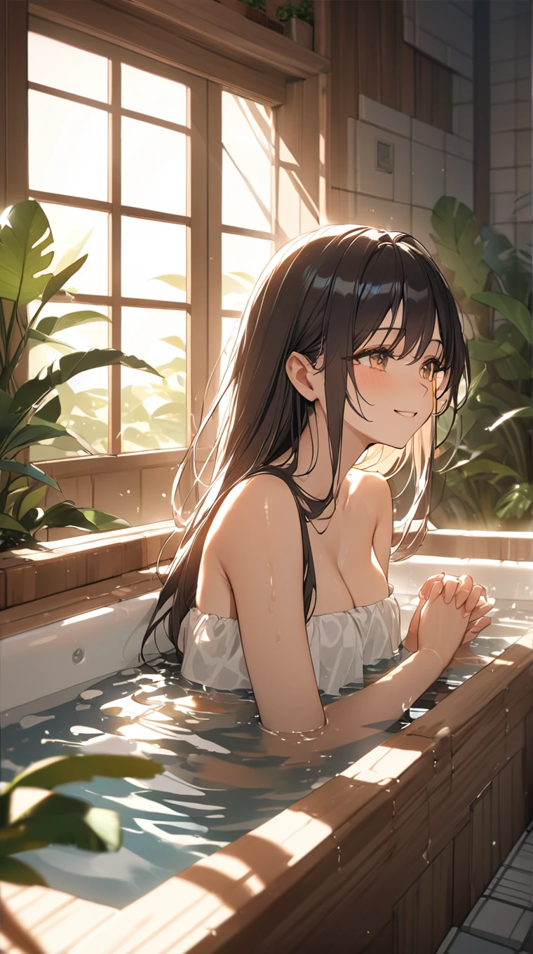 ultra detailed,((1girl)),(li),((nsfw)),(((((cum pouring bath))))),(((arms behind head))),((nude)),(very long hair),((black hair)),((tears)),((surprised)),(((excessive cum))),(((cum on hair))),((huge brests))