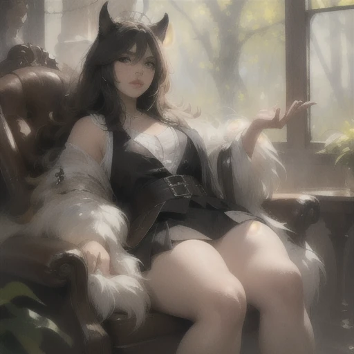 High res, shading,((werewolf)), forest background,((femboy)), wide hips,((massive hyper ass)),((hyper massive thighs)), staring at viewer seductively, front view, full body, standing, Morbidly obese 