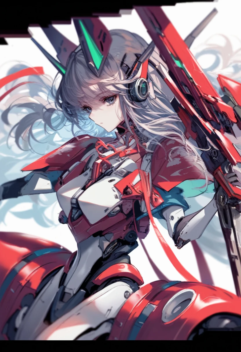  sword blowing white mecha  ,  concept art inspired by Krenz Cushart, Pixiv Contest Winner,  Conceptual Art, from arknights,  girl wearing mecha cyber armor, Mechanized Valkyrie Girl,   mix of animated robot elements and organic elements, Anime Manga Robot!!  Anime Girls , Modern mecha anime, Close up of a female model with a , female action  Anime Girls 