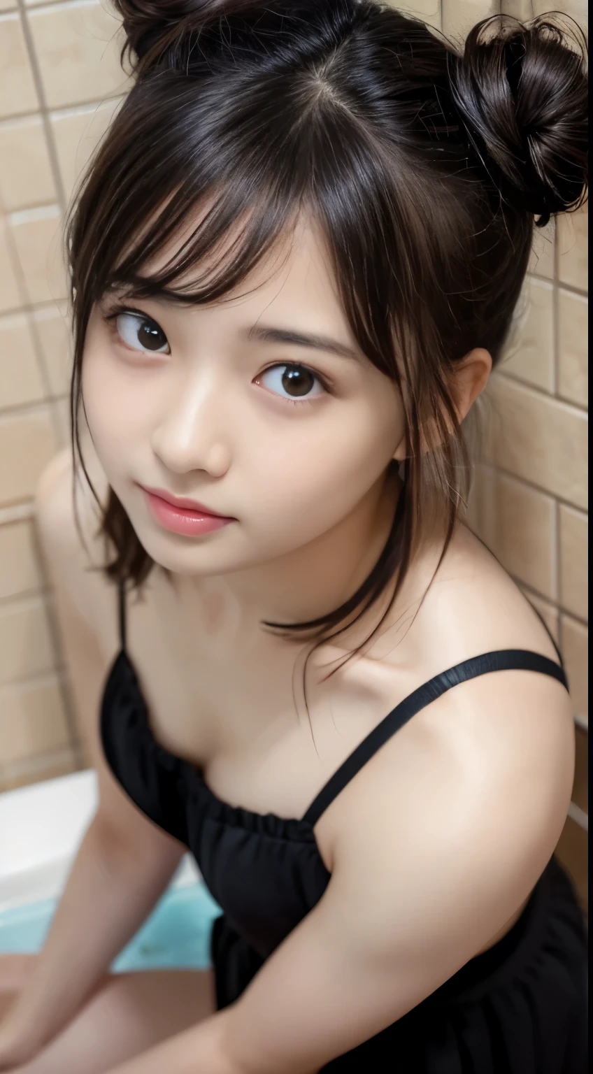 NSFW, photographrealistic, , NSFW,Photo portrait of a girl, (masutepiece, 8K, Photorealistic, Raw photo, Best Quality, sharp: 1),Highly detailed face, Beautiful face, (Realistic face), Beautiful hairstyle, Realistic eyes, Beautiful detailed eyes, (Realistic skin), Beautiful skin, 超A high resolution, A hyper-realistic, Highly detailed, (pureerosface_v1:0.2), (European :1.4), (Japan :0.7), 1 beautiful girl, (Age 9, Pretty girl:1.3), High Nose, Slim body, Slender girl, detailed bust, Slim thighs, Slim legs, small hip, Hair Ribbon, (((completely ))), (double bun hair), (((In a beautiful bathroom))), (Looking View:0.3), (Midriff:0.9), ((Face Focus)),Face up,,Dynamic Angle, Perfect hands,POV、 Portrait,(Angle from above) water eye,Xiao Wet Skin,
