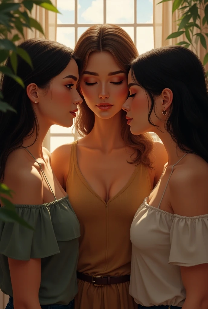 Max Hots body girls.An illustration of  busty ladies lying down