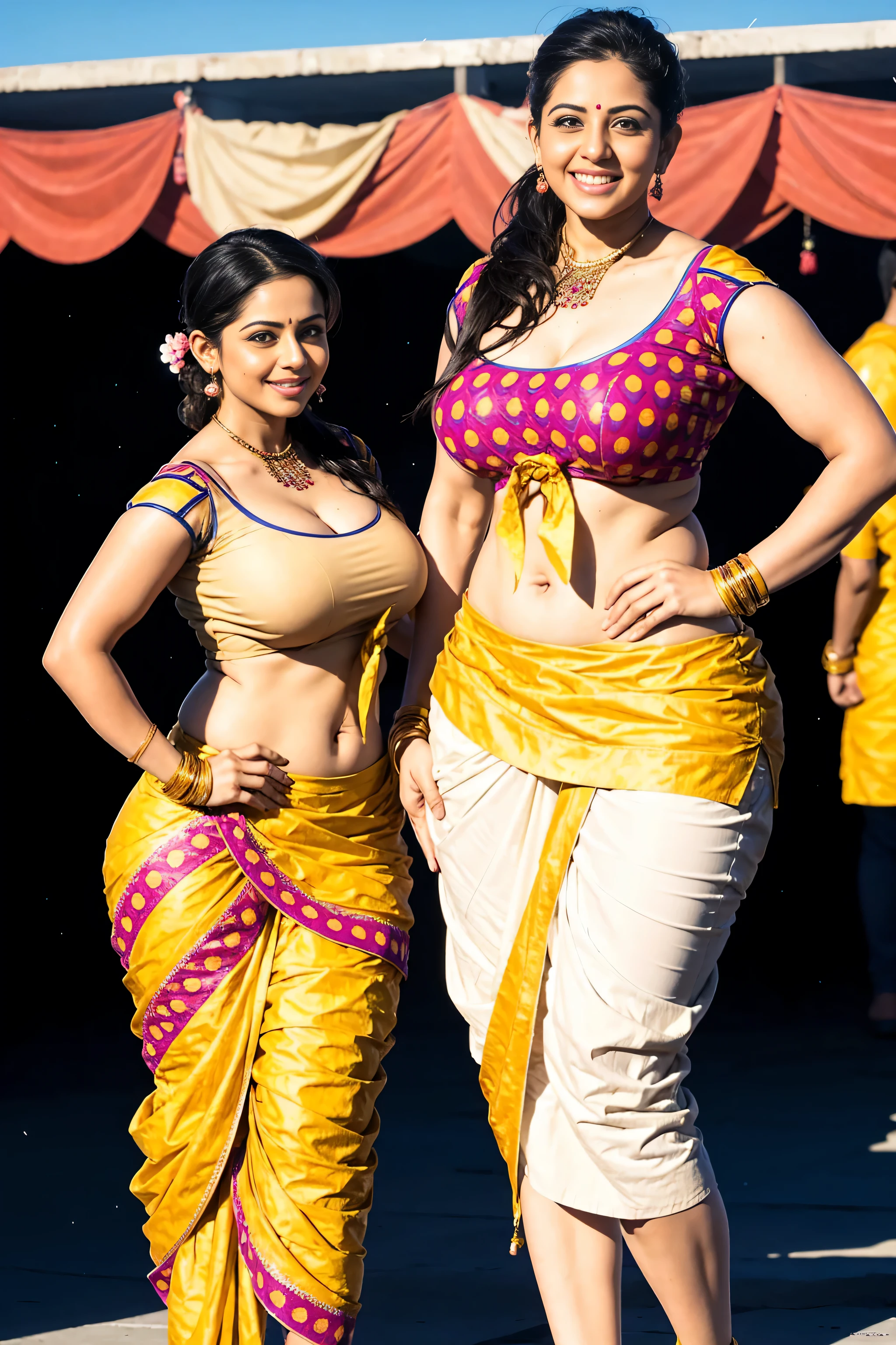 HD wallpaper 32k cinematic shoot of a Beautiful cute Indian girl, with thick thighs and a curvy waist, wearing an Indian white blouse top, standing in a market,busty ,big breast ,humongous tits ,heavy tits ,mature ,full body image ,curvy figure ,huge ass,thic,desi,bhabhi ,white blouse ,bra,selling fish,fish market