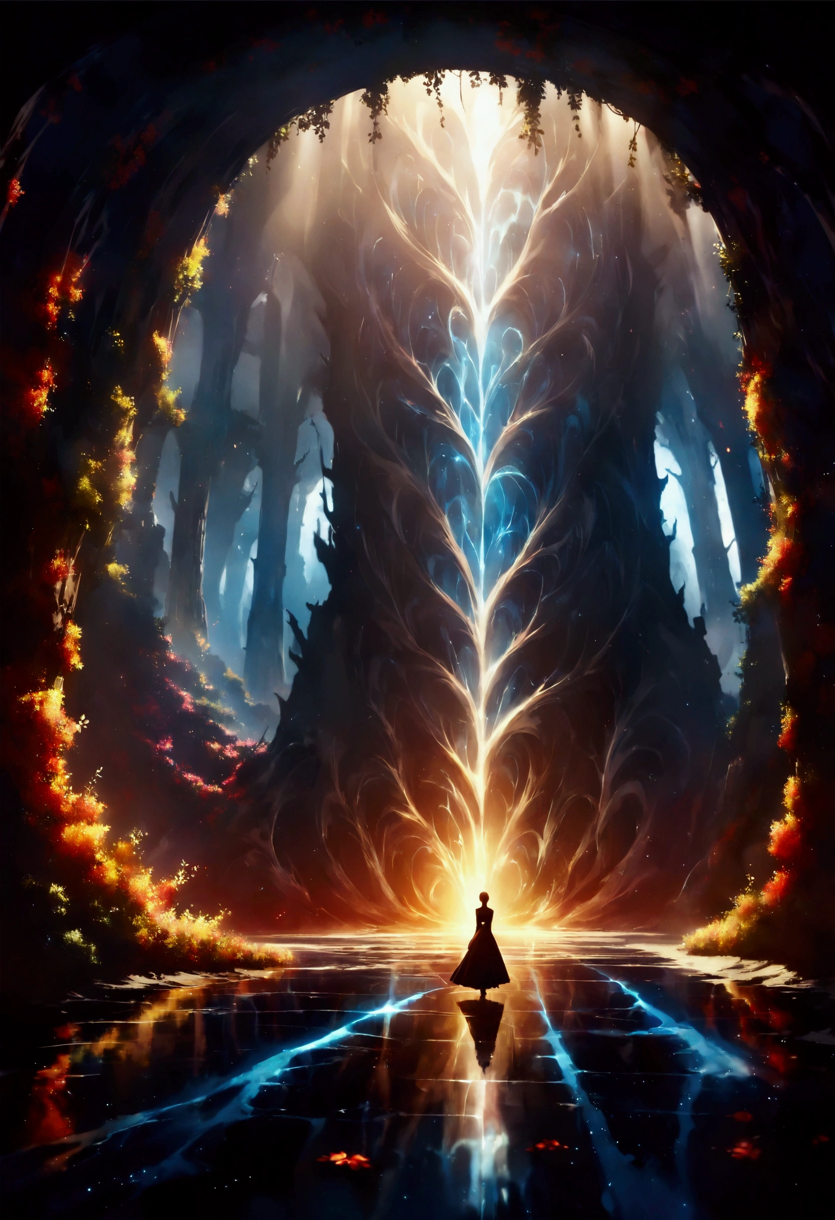 The passage of light is at the end of a dark tunnel