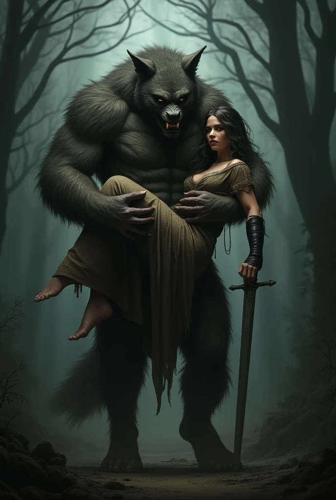 The Cursed Grove: Where the Monsters Hide"
Marcelo and his wife decided to walk in the woods near their home, despite the stories they heard about this place being cursed. Suddenly, they found themselves lost and the woods seemed to be getting darker and more dangerous.
Suddenly, they heard a loud, wild roar, and were horrified to see a monstrous creature emerging from behind the trees. The creature had sharp claws and teeth, a muscular body, and a wild look.
Marcellus and his wife ran as fast as they could, trying to escape that creature, but she always seemed one step ahead of them. They finally managed to escape the woods, but Marcellus never had the courage to walk there again.