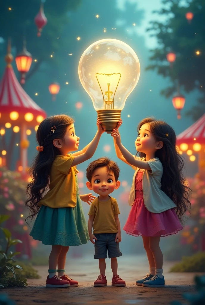 Poster for youth international day based on how ai can make children creative