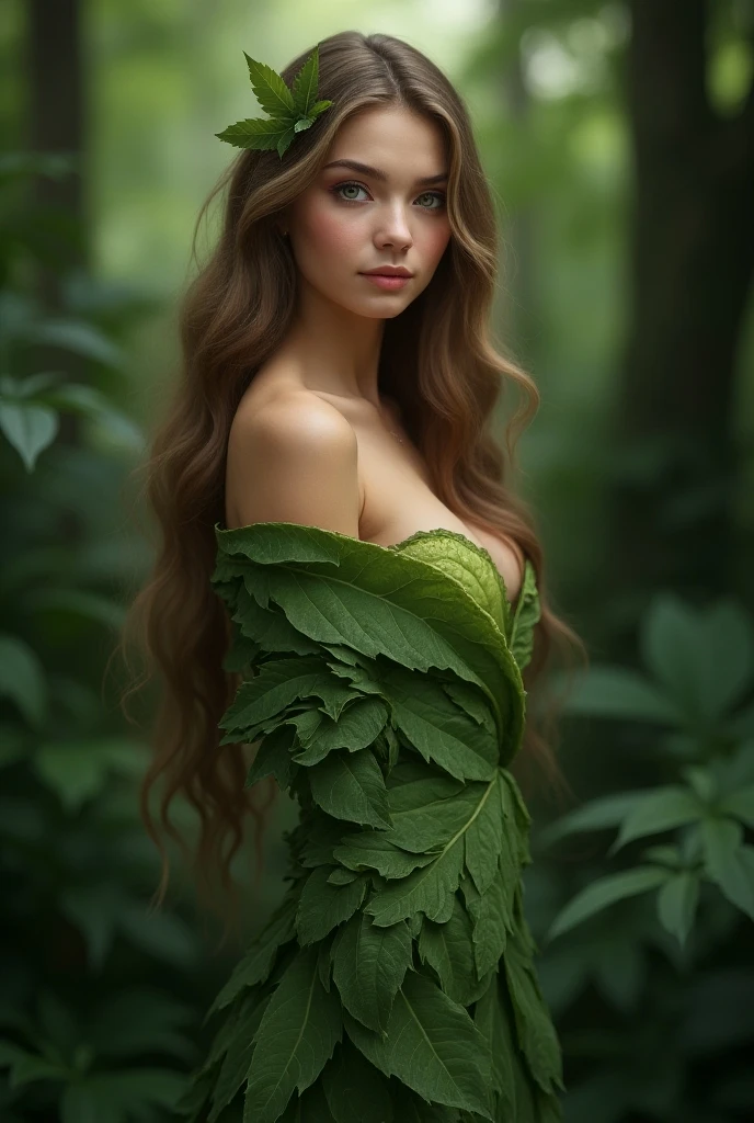 female ivy/human mix plantmorph ((plantmorphic:1.5))