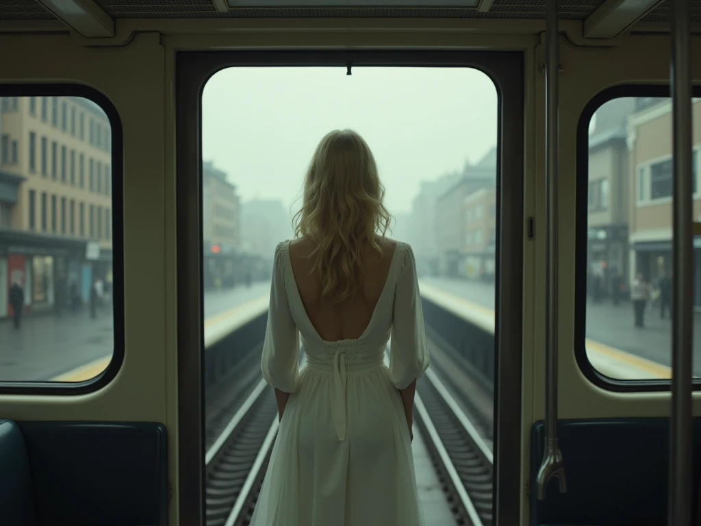 A ghostly woman appears.** On bus