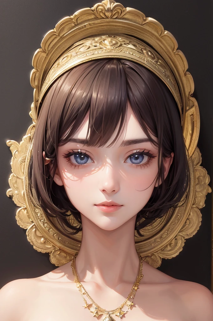 (Highest quality, masterpiece, Very detailedな, Very detailed, Exquisite, 16K,Full HD),(White Background:1.5),、Big Breasts,No text,Upper Body,serana