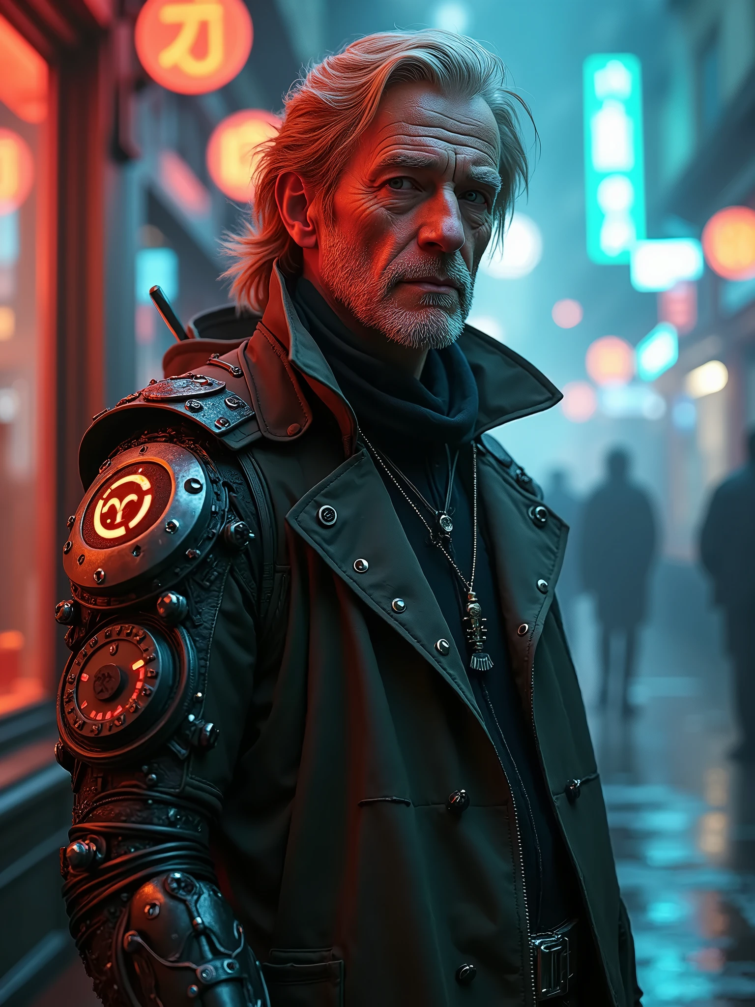 (masterpiece, best quality: 1.2), ultra-detailed face, (muted colors: 1.2, dark studio, rim lighting, two-tone lighting, poorly lit, discreet, ), ((heavy rain weather)), long leather raincoat,
a poster for a 1930s \(style\), noir detective film, (noir atmosphere: 1), dark atmosphere, night town street, emphasis on noir colors,
New York in the 1930s, and Detective Jack Sullivan had just returned to his office after a long day banging on the pavement, trying to solve the last case that had been thrown in his way. It was hard, and he wasn't any closer to finding his assailant than when he started.
trend in ArtStation, trend in CGSociety, Intricate, High Detail, dramatic painting art, photorealistic by midjourney and greg rutkowski,