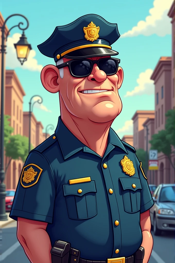  Old policeman smoking cigar,8K, Ultra realistic photo, cinematographic 