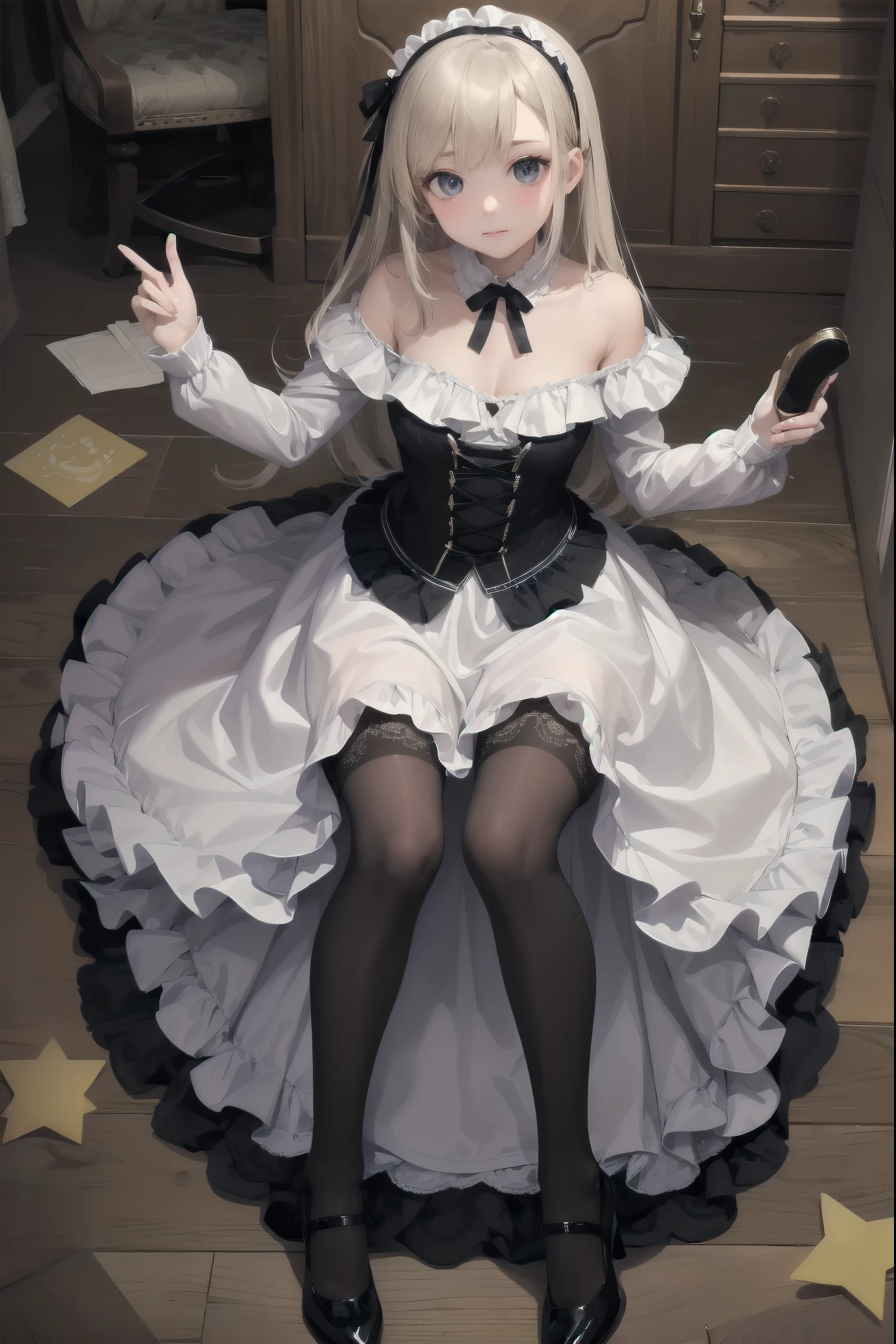 CCSABER, blonde hair, green eyes, ahog, White shirt, blue skirt, black pantyhose、Masterpiece、top quality、the best、ultra high resolution、full body portrait、intricate details、Super beautiful illustrations、perfect anatomy、correct anatomy、perfect proportions、face perfect、Hand is2This book、perfect hands、feet in2This book、perfect feet、perfect hands指、little toe、superior半身和下半身的精确尺寸和平衡、18 years old、 Have a mature body type、A long female high school student、1 girl、Whole body from head to legs、Whole BodyEsbian、small 、little toe、little toe、no shoes、Lying on your back、M-shaped legs、spread legs、between chains、facing forward、Start composing the picture from below、从front看构图、Panchira、Inner thigh sitting position、坐在地板superior,Knees bent,legs open、front、下半身facing forward、Slender feet、slender thighs、slender toes、躺在白色的床superior,facing forward、Slender feet、Open your legs slightly、sleep in big characters、legs spread、Hand is slightly raised、The panting face is about to cry、red blush、Embarrassed look、Slightly sad look、Black_Wearing white panties under stockings、Black transparent underwear with white underwear、Wearing white underwear inside black、Wearing white panties inside black pantyhose、White panties underneath black lace pantyhose、Wearing white underwear with black lenses、Wearing black light pantyhose and white、Wearing black sheer pantyhose and white、no shoes、no shoes on、pure white under black,,,_superior、Visible through navy blue pleated skirt、pure white bra、underwear、bedroom、in the house、daytime、()、((Whole BodyEsbian))、Masterpiece、(top quality)
U
V
NSFW