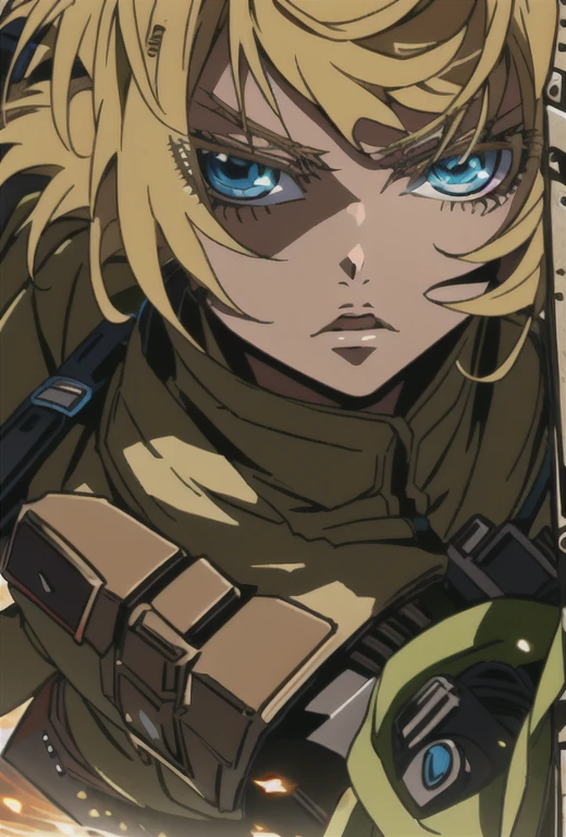 a cartoon picture of a girl with goggles and a gun, ry girl, in attack on titan, of a sniper girl in war, soldier girl, from attack on titan, female protagonist 👀 :8, epic anime style, neferpitou, anime girl named lucy, anime character, annie leonhart, trigger anime artstyle, mechanized soldier girl