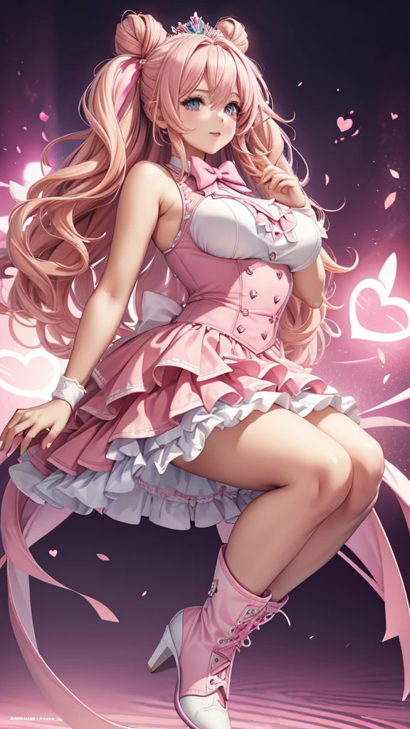 Masterpiece,Best Quality,(Super Detail),perfect writing, Highly detailed CG,Super detailed,(Highly detailed eyes,Very cute face,Highly detailed face:1.3),Beautiful Anime Girl,(Solo Girl),(Super huge boobs:1.4),(super huge breasts:1.4),(Sensual,Glamorous:1.4),(pink,very Long Hair,wave),(Big light purple eyes),nude,lying on the bed,on back,school tight,pink pillow , pleated skirt, zettai ryouiki,high resolution,heart shaped pupils, black stocking,claw pose,lie on bed,liying , full body , toe,full body seen,full-face blush,sexual climax,arms up,Young features,(:1.4),Elementary school girls,Close one eye, With tears in her eyes and her mouth open,open mouth,