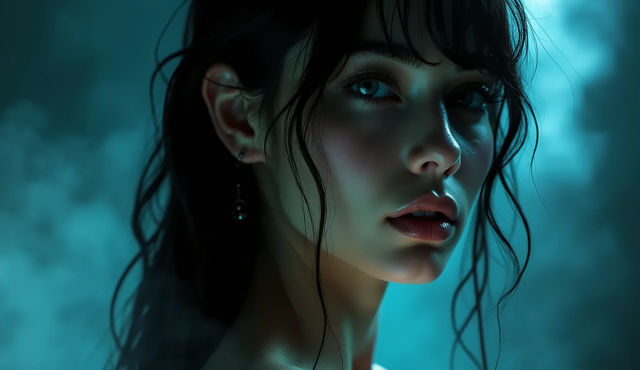 (Best Quality, Masterpiece:1.2), Photorealistic, thick outlines, strong shadows, 1 girl, full - body, Short hair, jacket on shoulders, armpit, water magic, Splashing water, Detailed background, Detailed Face, Background: the night, luna, Light, lock;,facial focus,(Masterpiece: 1.2), (Photorealistic: 1.2), (Best Quality), (detailed skin: 1.3), (Complex Detail)(photo-realistic: 1.4), (tmasterpiece, Side light, finely detailed beautiful eyes: 1.2), tmasterpiece*portraite of a, realisti, 3d