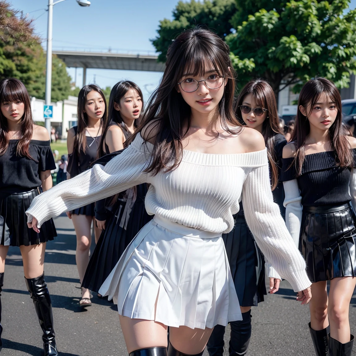 (1 girl, have to pee, peeing herself, peeing, peeing self, crying, very desperate to pee), (have to pee, have to pee, peeing, peeing self, peeing, peeing self:1.3), (girls waiting in line toilet, long dress, long skirt, 1 handbag, have to pee, covering crotch strong, knees together and feet apart:2), (hand between legs, leaning forward:1.3), (shaded face, despairing, anxiety, sigh, full face blush, embarrassed, looking away:1.5), (girl can't stand up straight:1.5), (full body:1.2), (ultra detailed face, best quality:2), Slightly open mouth, natural makeup