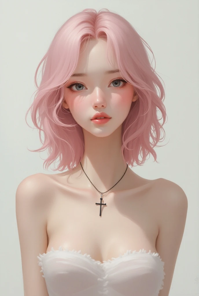 A realistic rendering of an Anne Anderson style illustration of a very close, ultra close shot on the breasts  of  three   pert, nubile, thin,  freckled, teen   girls, with 50s style, very short sandy blonde  hair, topless, bare breasts, small breasts, little breasts, tiny breasts  pink nipples , puffy nipples , exposed nipples , slight smile,  wearing clear, pink plastic  body harnesses, clear, pink plastic choker necklace, clear pink plastic bondage straps , clear, pink, plastic lingerie, sitting in a clear, pink plastic bondage swing, open blouse, undressing,       uniform, in a room with several clear, pink plastic bondage straps, partially clothed,  clear, pink plastic, abstract, geometrical background, ultra close shot on breasts 