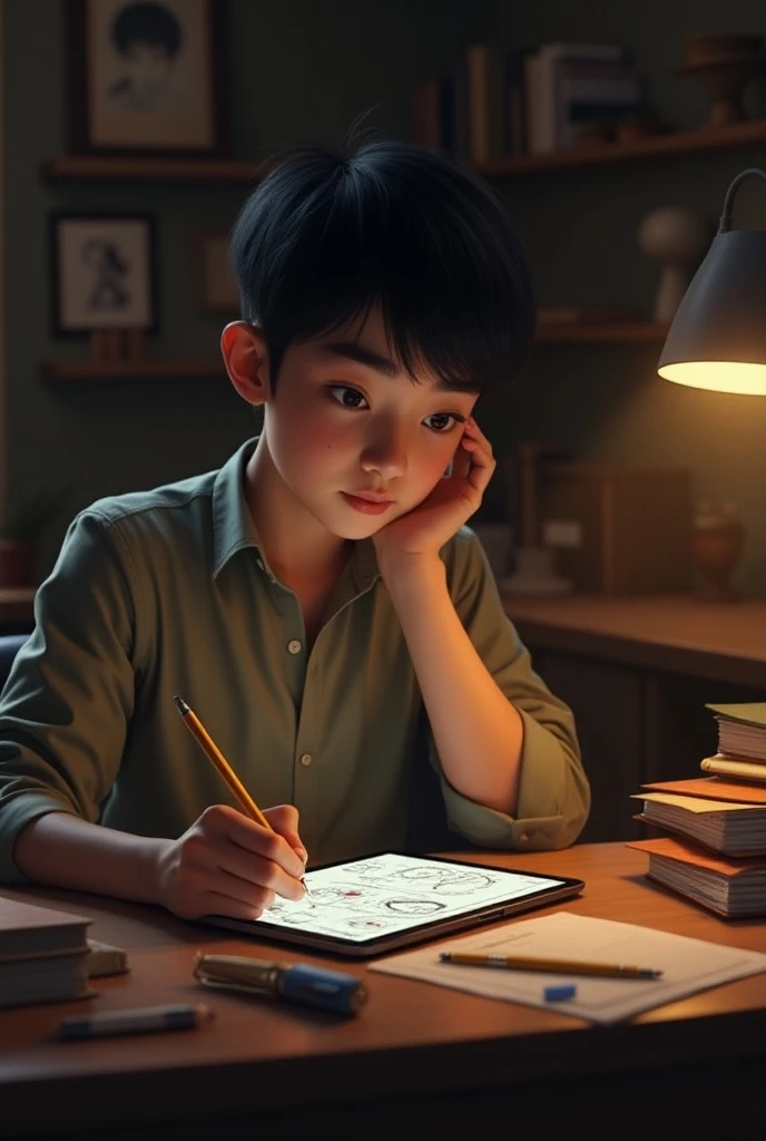 A boy from the interior of Bahia solving advanced integral calculations