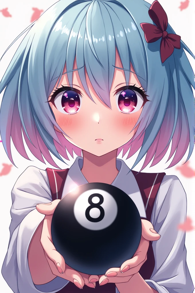 1girl, nsfw, nittamoeka, solo, pink hair, hair bow, pink bow, curly hair, short hair, purple eyes, pink eyes, , large breasts, , nipple, , Peeing, lactation, projectile lactation, floating island, casino, frozen, wet, crying , empty eyes , Naked, , (1girl) ,solo