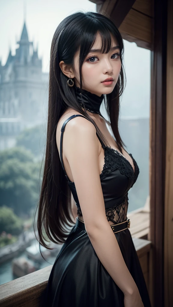 Show Hair,Exposed skin