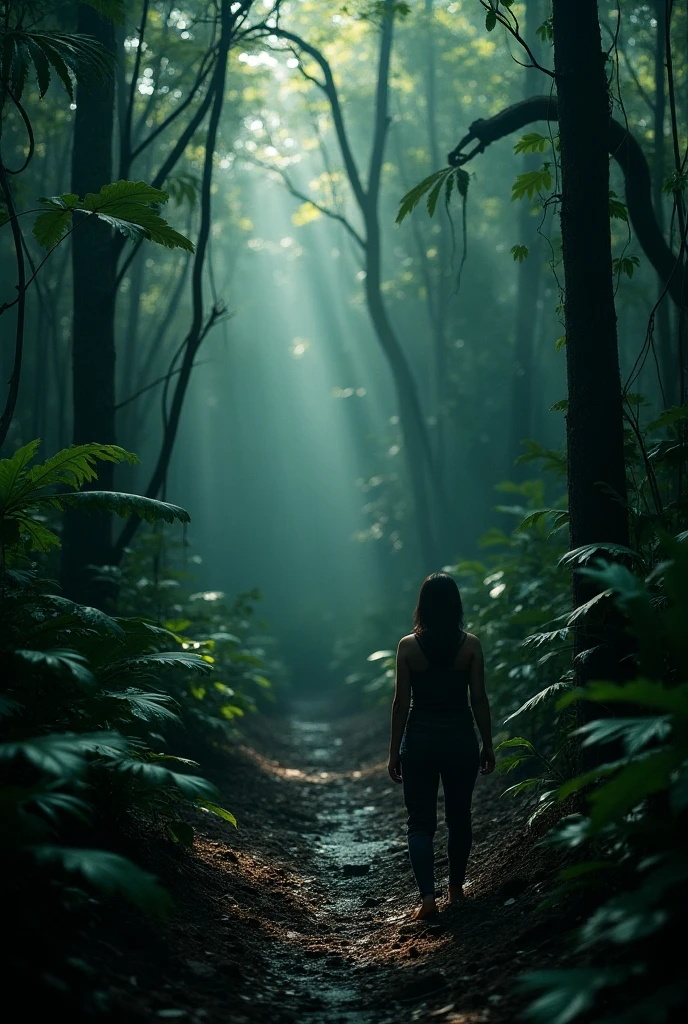 Bamboo Forest,Moonlight, Naked, completely naked